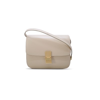 CELINE MEDIUM SHOULDER BAG IN TEEN CLASSIC STRIPED CALFSKIN 164173DLS.27OF (24*18*7cm)